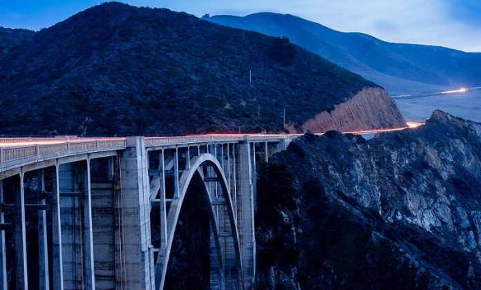 Bixby Bridge Sunset, big sur California highway