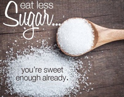 eat less sugar