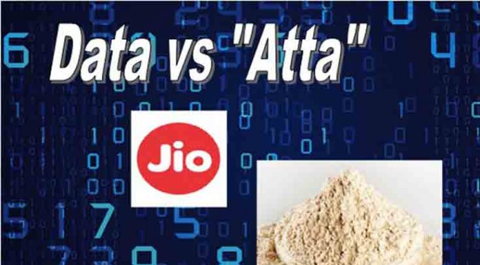 Mukesh Ambani’s Reliance Jio – “Atta” vs Data Controversy Reliance Jio digital india versus "Atta" (Hindi for flour) - According to some politicians these two are either/or not "and"