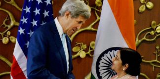 India, US speak in one voice on South China Sea, NSG, Terror john kerry sushma swaraj