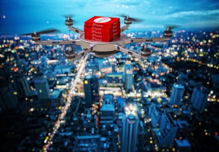 drones to deliver hot food