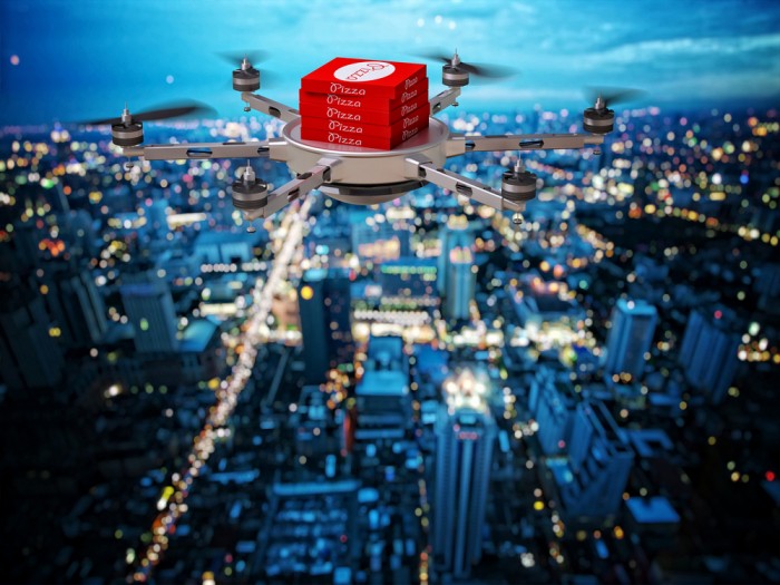 drones to deliver hot food