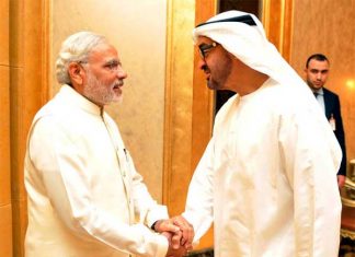 UAE Declares Unconditional Support To India In Countering Terrorism modi with crown prince uae