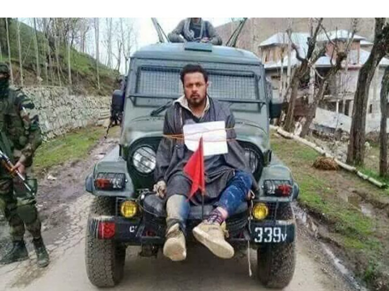 Human Shield Kashmir
