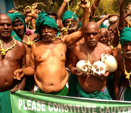 Ignoring Farmers’ Cause Bound To Backfire On Govt, Warn Unions And Opposition Tamil Nadu Farmers Protest in New Delhi
