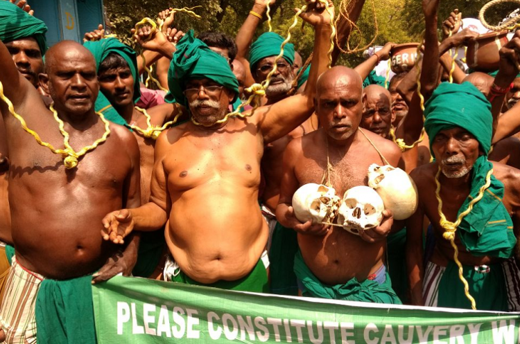 Tamil Nadu Farmers Protest in New Delhi
