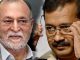BJP Renders Aid And Advice To Lieutenant Governor, Delhi lieutenant governor delhi anil baijal with arvind kejriwal