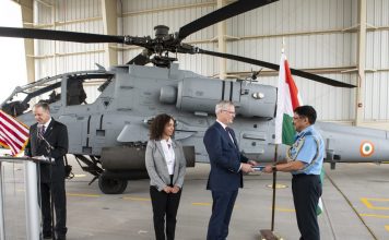 First Apache Attack Helicopter Handed Over To IAF in US Apache Attack Helicopter