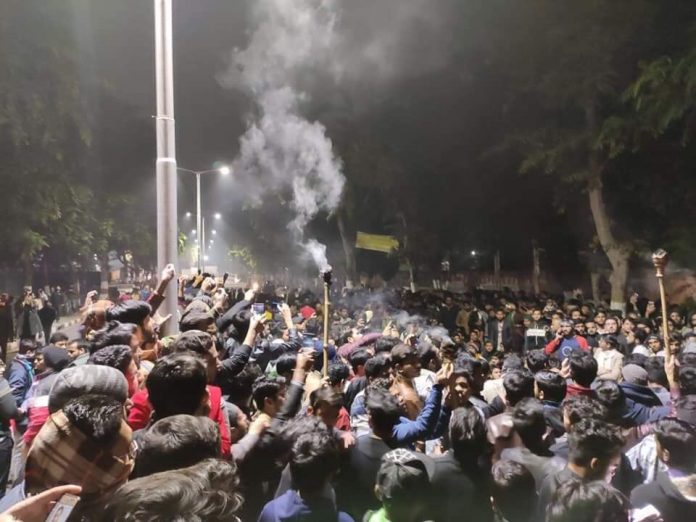 AMU Students Protest against CABbill 2 AMU Students Protest against CABbill
