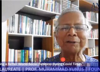 Covid19 – A Great Opportunity To Build a Better World Nobel peace Laureate Prof Muhanmmad Yunus