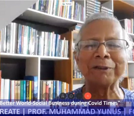 Covid19 – A Great Opportunity To Build a Better World Nobel peace Laureate Prof Muhanmmad Yunus