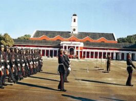 Cadets are trained at the Indian Military Academy