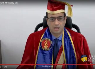 Healthcare Luminary Abhay Soi Conferred The Honorary Doctorate By Amity University Shri Abhay Soi