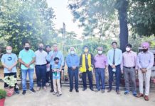 Biogas Powered “Bio Lamp” – An Amity University Initiative Prof PB Sharma and Staff