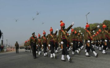 Amid Promises And Half Truths Indian soldiers practicing