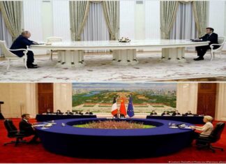 Europe Dawdles Despite Dawning Realization Putin in a meeting (above)