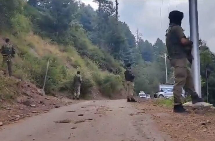 An Operation underway in Kashmir
