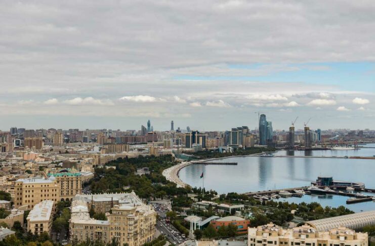 Vista de Baku Azerbaijan