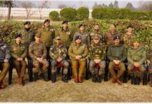 The NFU Googly Army and Police Officers