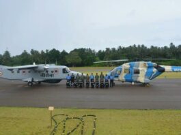 Indian military aircraft in maldives