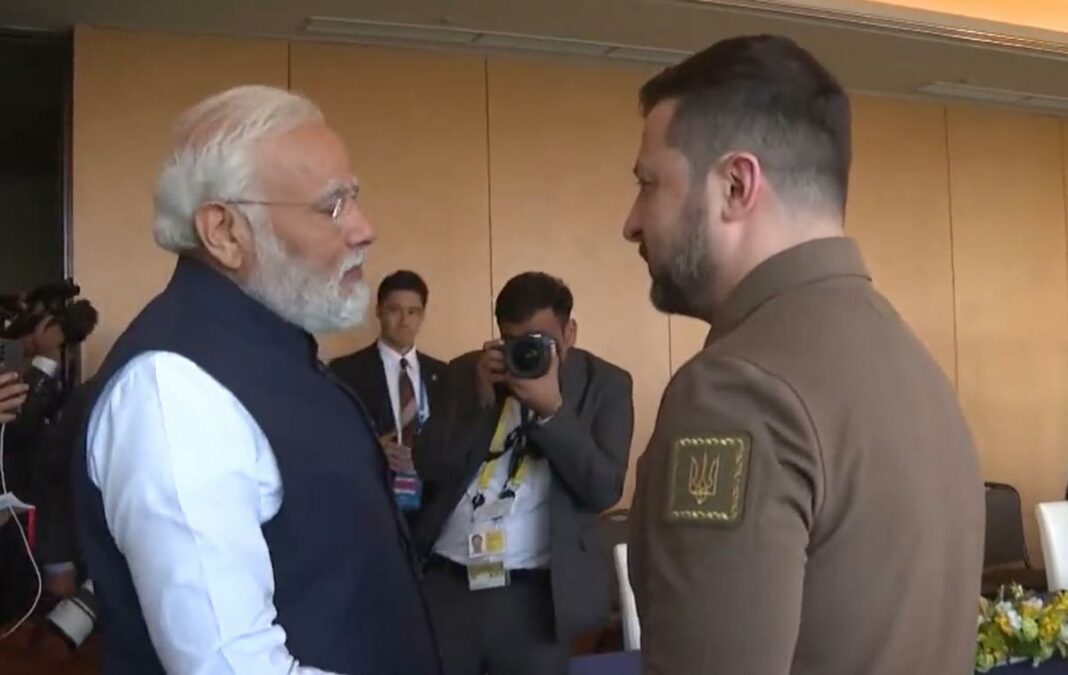 Modi with Zelensky