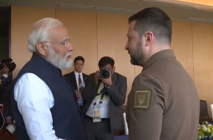 Modi with Zelensky