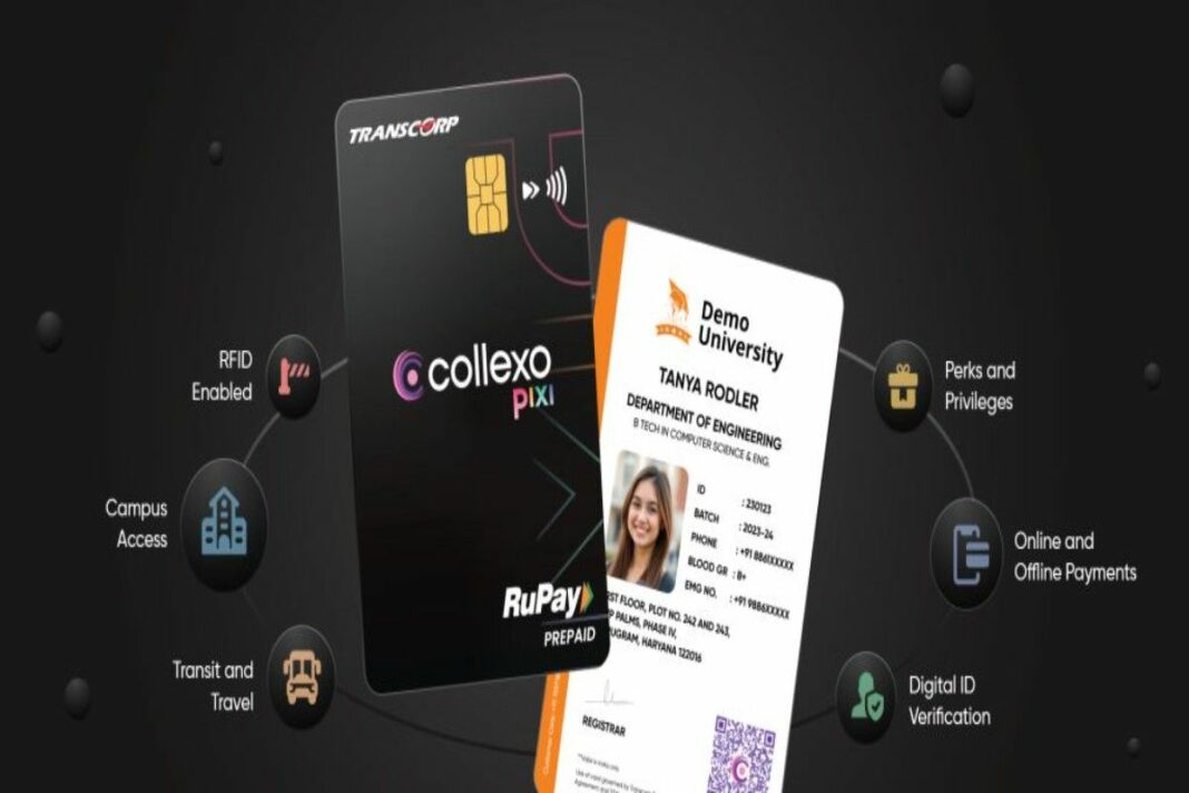 Collexo Pixi – A unified student ID card integrating payments, campus access, transit, and rewards.